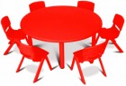Round Table Yellow - Junior School Furniture in Sirohi