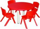 Round Table (S) Red - Junior School Furniture in Sirohi