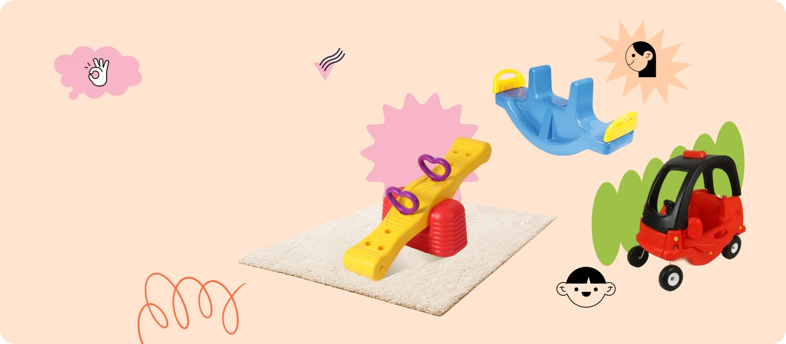 ROCKER, RIDE ON, <br> SEE SAW SERIES